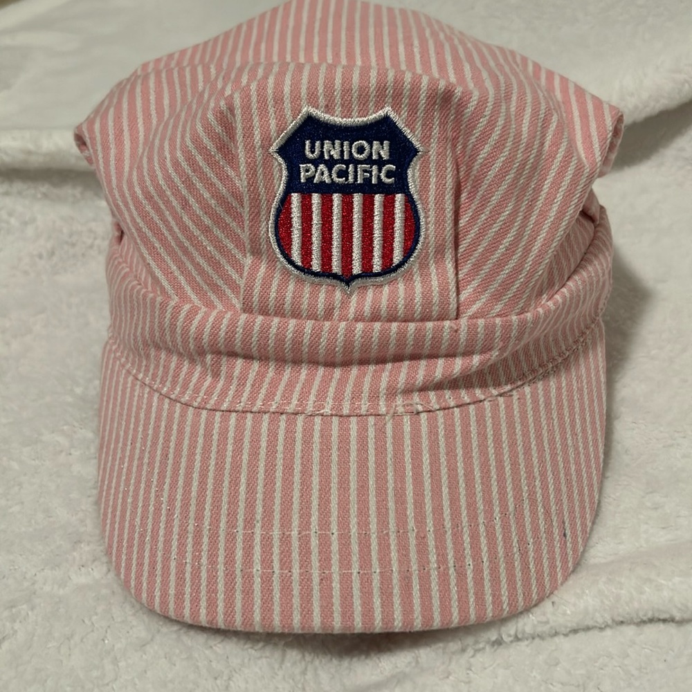 Union Pacific- toddler girls, pink engineer hat